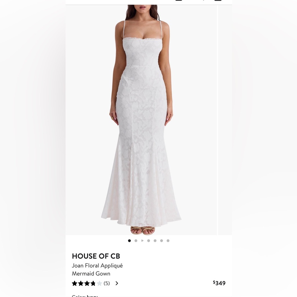 House of CB Joan Floral Appliqué Dress